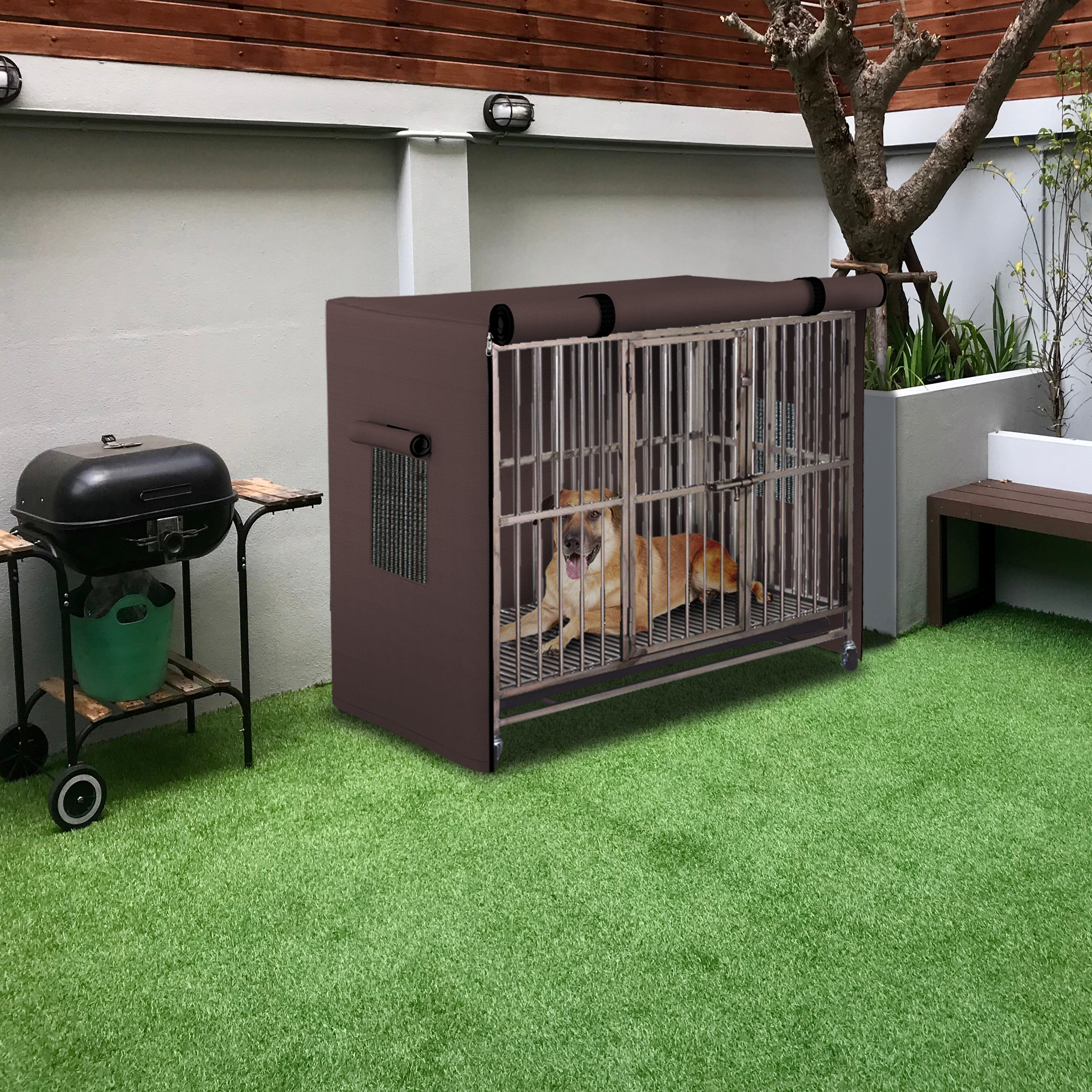 Tucker Murphy Pet™ Dog Crate Cover 12 Oz Waterproof - Heavy Duty ...